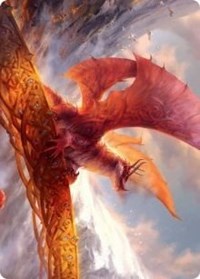 Goldspan Dragon Art Card [Kaldheim Art Series] | Gate City Games LLC