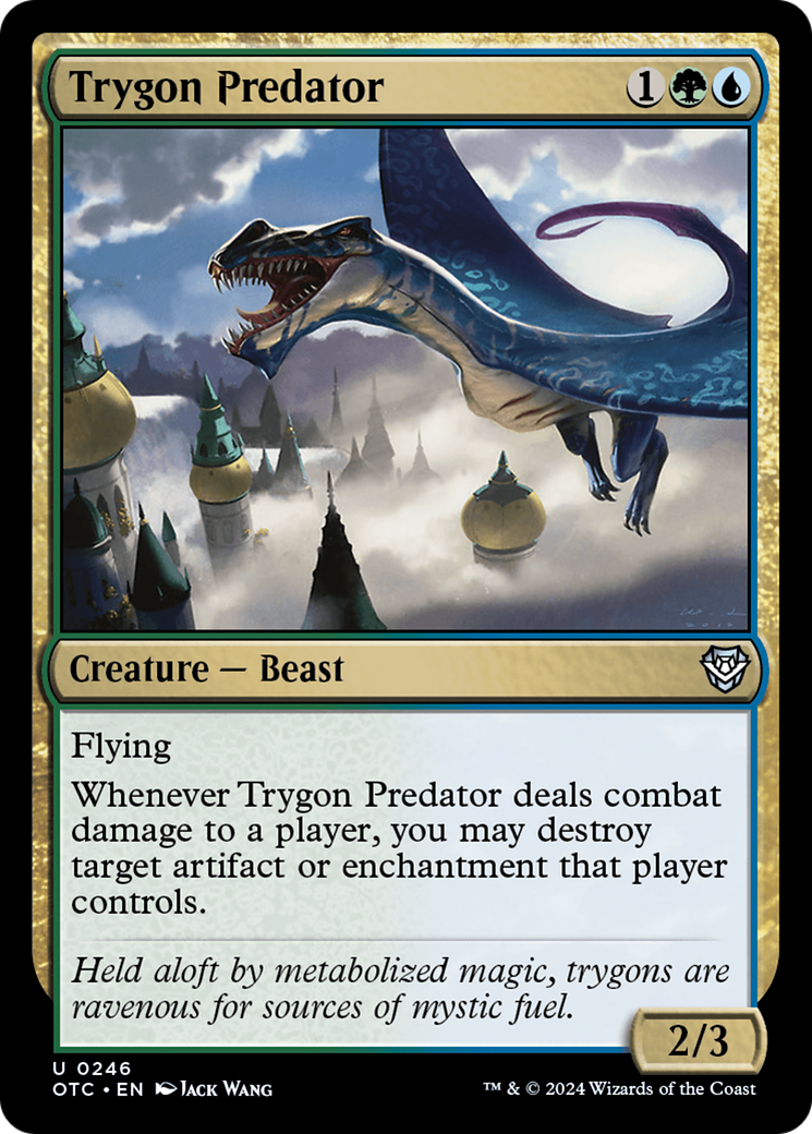 Trygon Predator [Outlaws of Thunder Junction Commander] | Gate City Games LLC