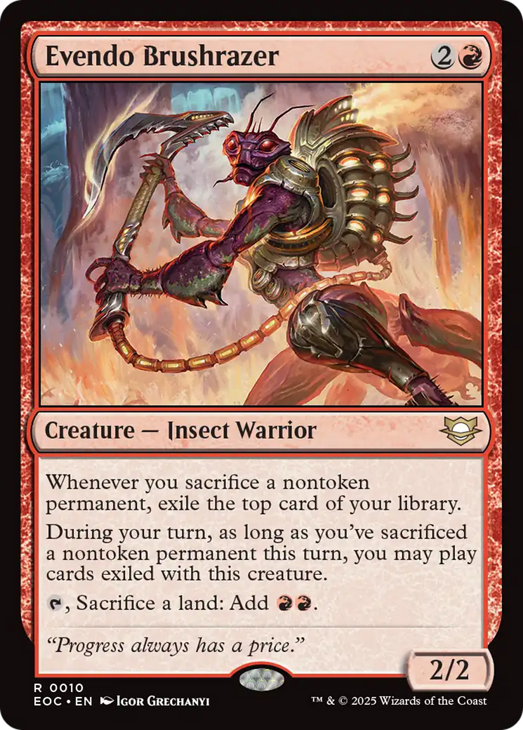 Evendo Brushrazer [Edge of Eternities Commander] | Gate City Games LLC