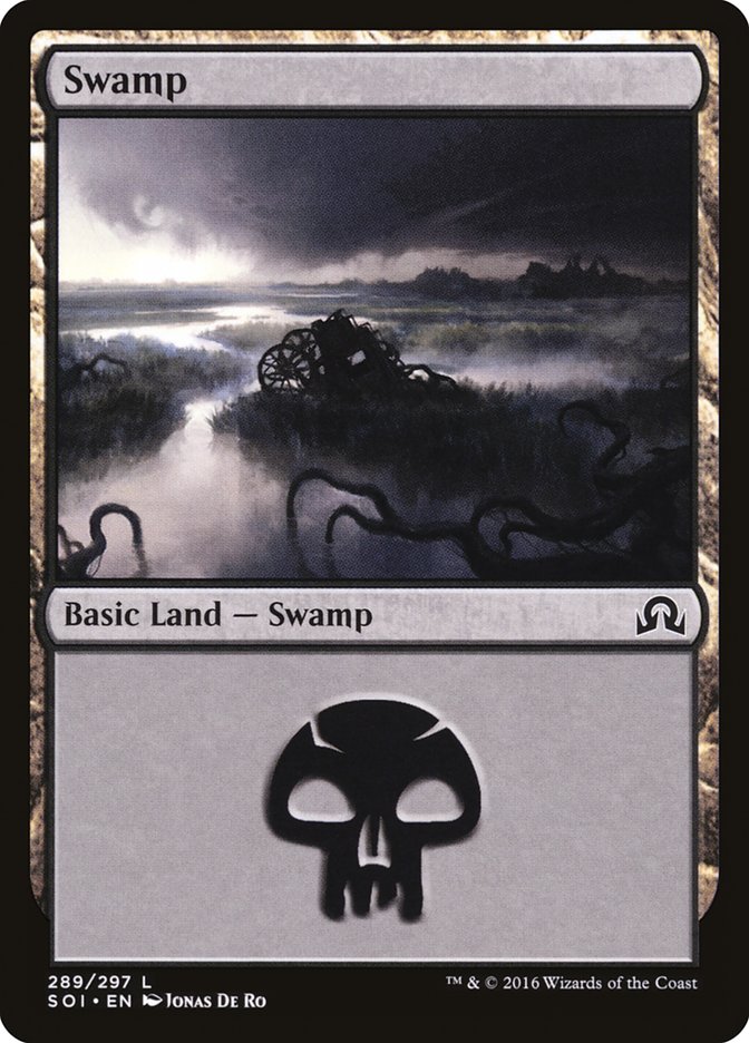 Swamp (289) [Shadows over Innistrad] | Gate City Games LLC