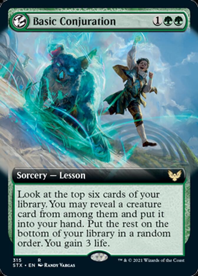 Basic Conjuration (Extended Art) [Strixhaven: School of Mages] | Gate City Games LLC