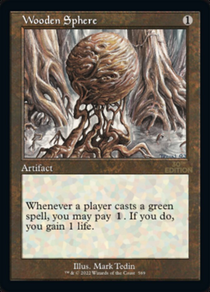 Wooden Sphere (Retro) [30th Anniversary Edition] | Gate City Games LLC