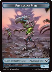 Elemental (0021) // Phyrexian Myr Double-Sided Token [Secrets of Strixhaven Commander Tokens] | Gate City Games LLC
