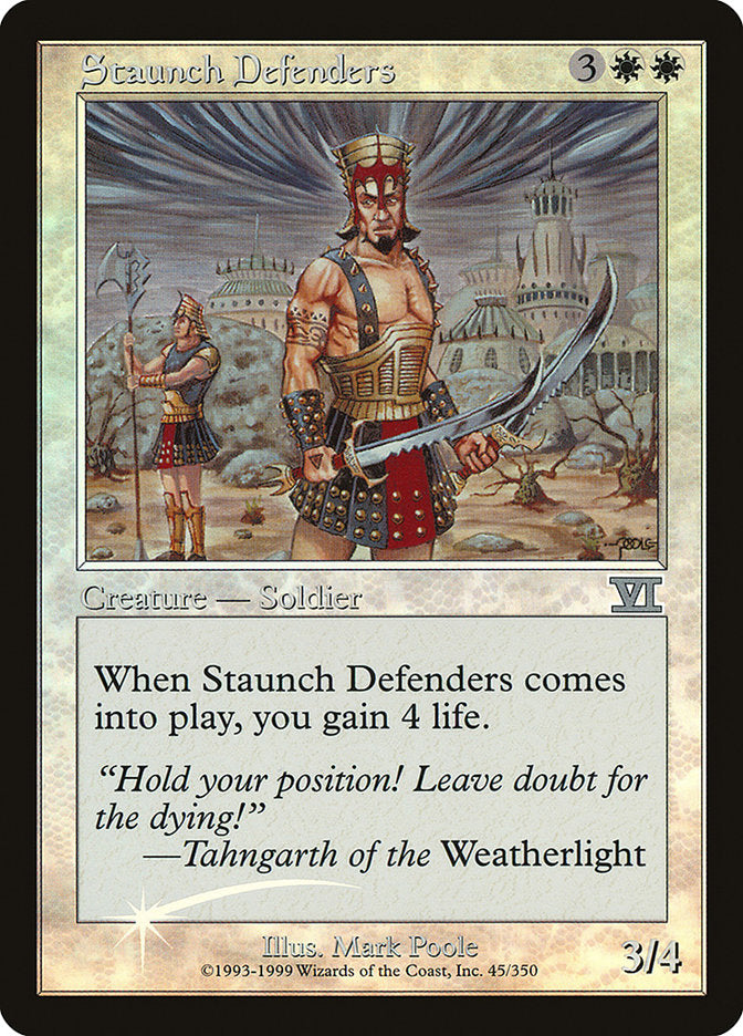 Staunch Defenders [Friday Night Magic 2000] | Gate City Games LLC