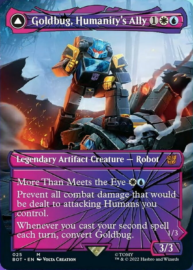 Goldbug, Humanity's Ally // Goldbug, Scrappy Scout (Shattered Glass) [Transformers] | Gate City Games LLC