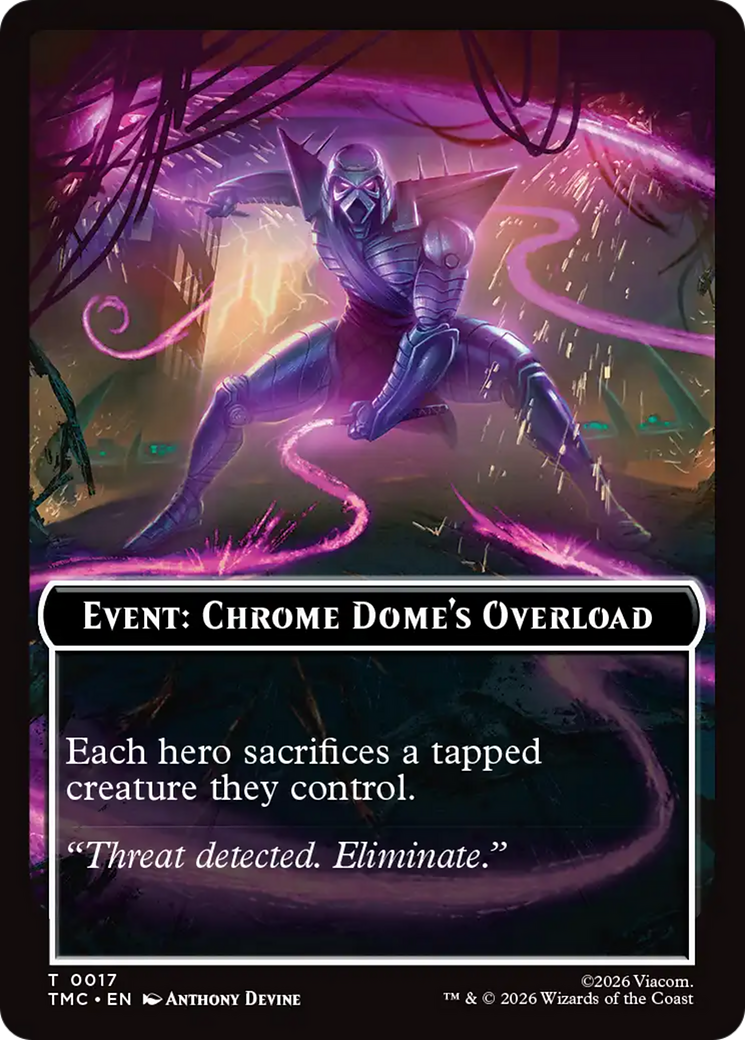 Event: Chrome Dome's Overload [Teenage Mutant Ninja Turtles Commander Tokens] | Gate City Games LLC