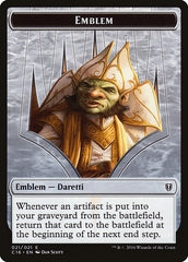 Daretti, Scrap Savant Emblem // Thopter Double-Sided Token [Commander 2016 Tokens] | Gate City Games LLC