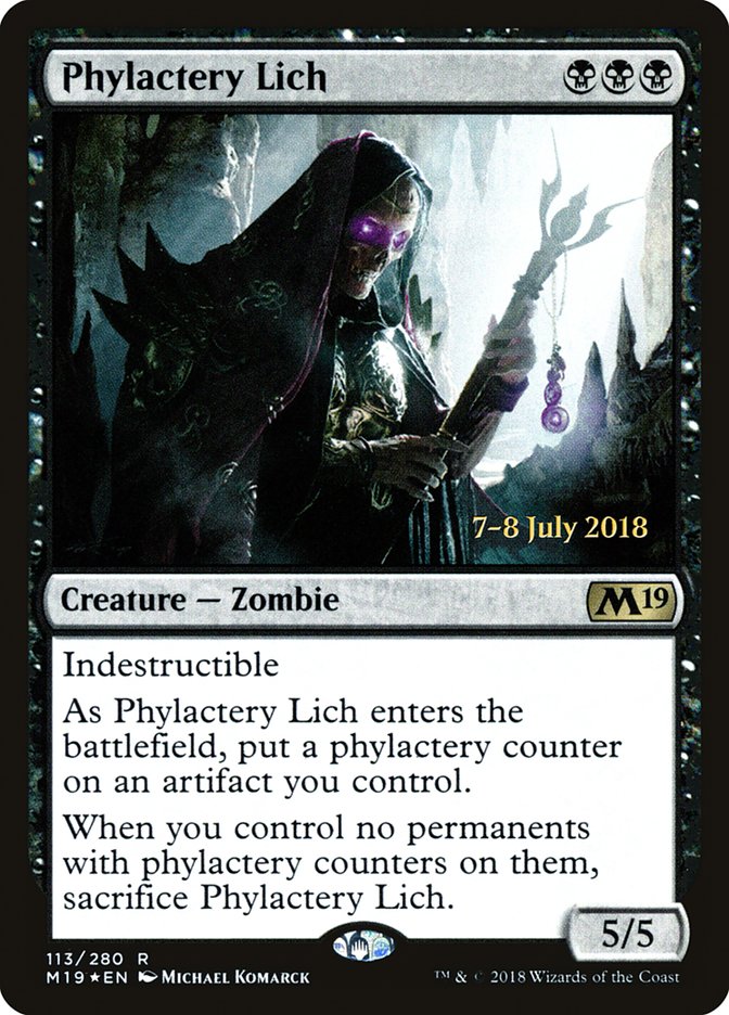 Phylactery Lich [Core Set 2019 Prerelease Promos] | Gate City Games LLC
