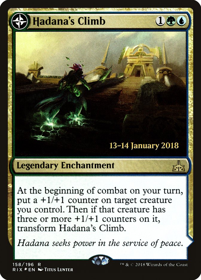 Hadana's Climb // Winged Temple of Orazca [Rivals of Ixalan Prerelease Promos] | Gate City Games LLC
