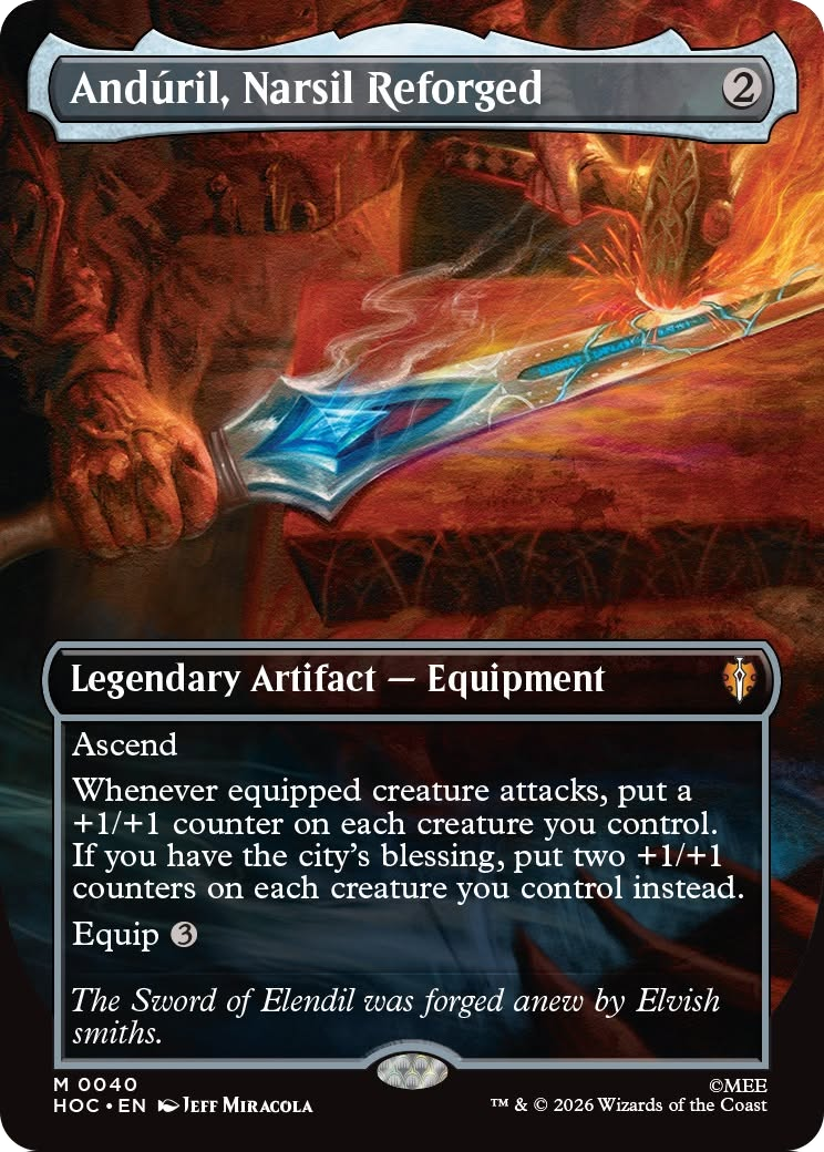 Anduril, Narsil Reforged (Borderless) [The Hobbit: Eternal-Legal] | Gate City Games LLC