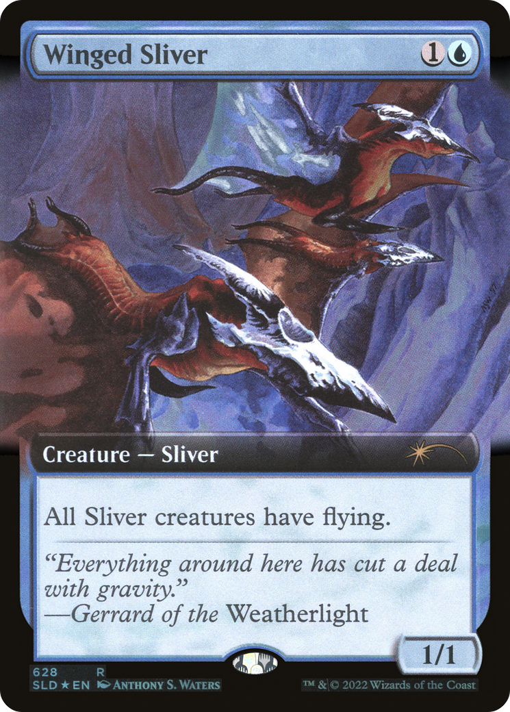 Winged Sliver (Extended Art) [Secret Lair Drop Promos] | Gate City Games LLC