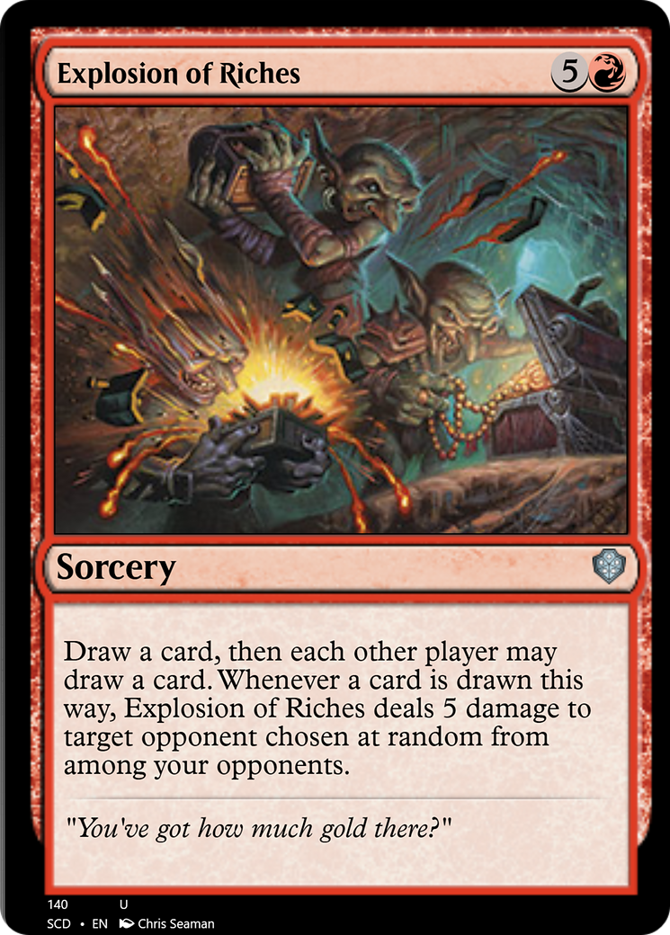 Explosion of Riches [Starter Commander Decks] | Gate City Games LLC