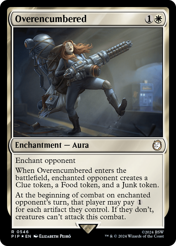 Overencumbered (Surge Foil) [Fallout] | Gate City Games LLC
