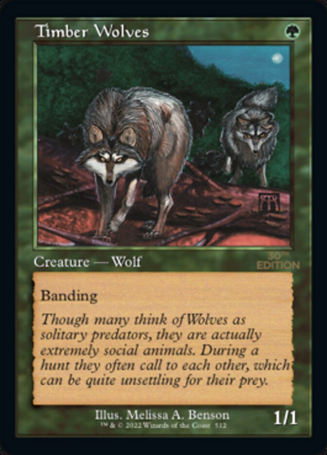 Timber Wolves (Retro) [30th Anniversary Edition] | Gate City Games LLC
