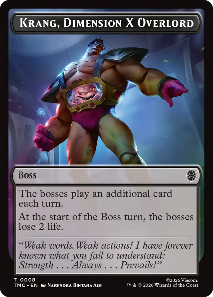 Krang, Dimension X Overlord [Teenage Mutant Ninja Turtles Commander Tokens] | Gate City Games LLC
