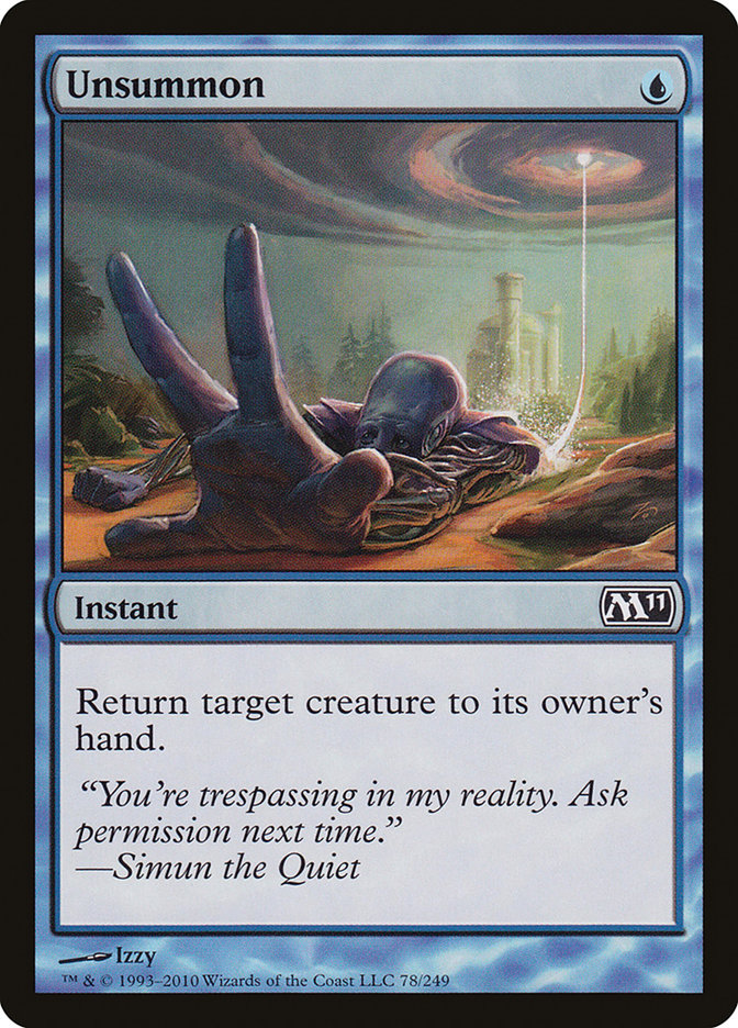 Unsummon [Magic 2011] | Gate City Games LLC