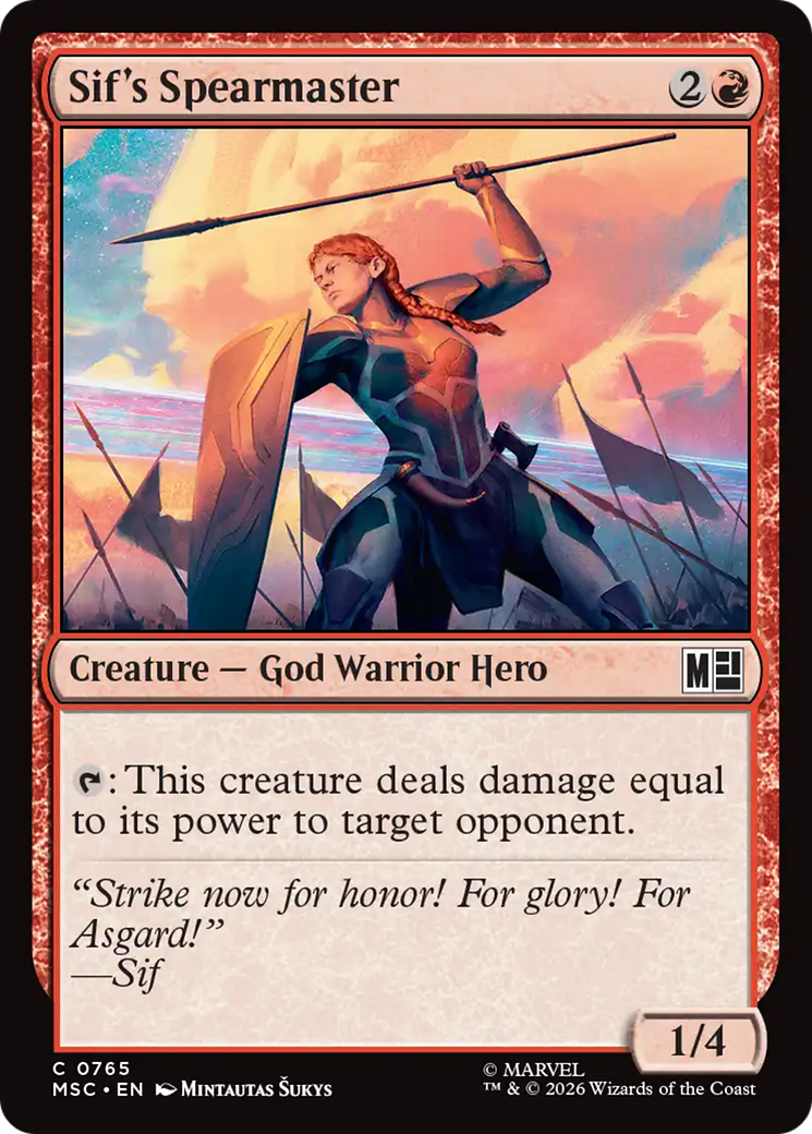 Sif's Spearmaster [Marvel Super Heroes Commander] | Gate City Games LLC