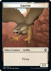 Zombie Knight // Griffin Double-Sided Token [Dominaria United Commander Tokens] | Gate City Games LLC