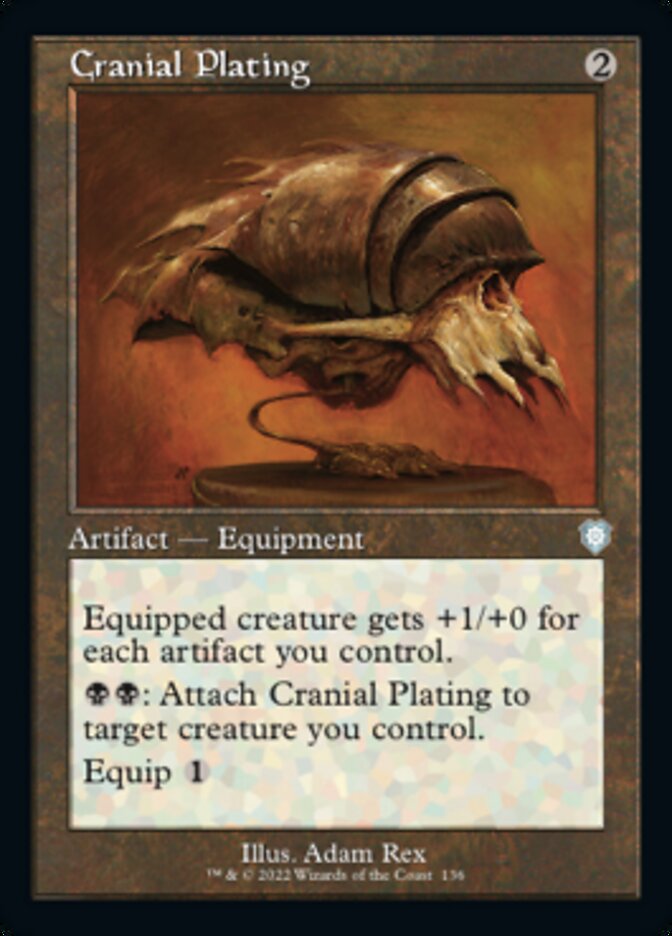 Cranial Plating (Retro) [The Brothers' War Commander] | Gate City Games LLC