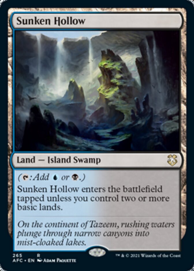 Sunken Hollow [Dungeons & Dragons: Adventures in the Forgotten Realms Commander] | Gate City Games LLC