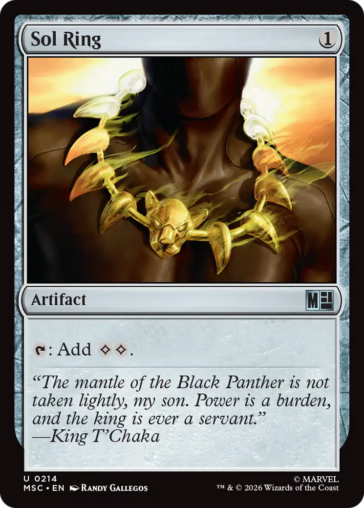 Sol Ring (0214) (Surge Foil) [Marvel Super Heroes Commander] | Gate City Games LLC