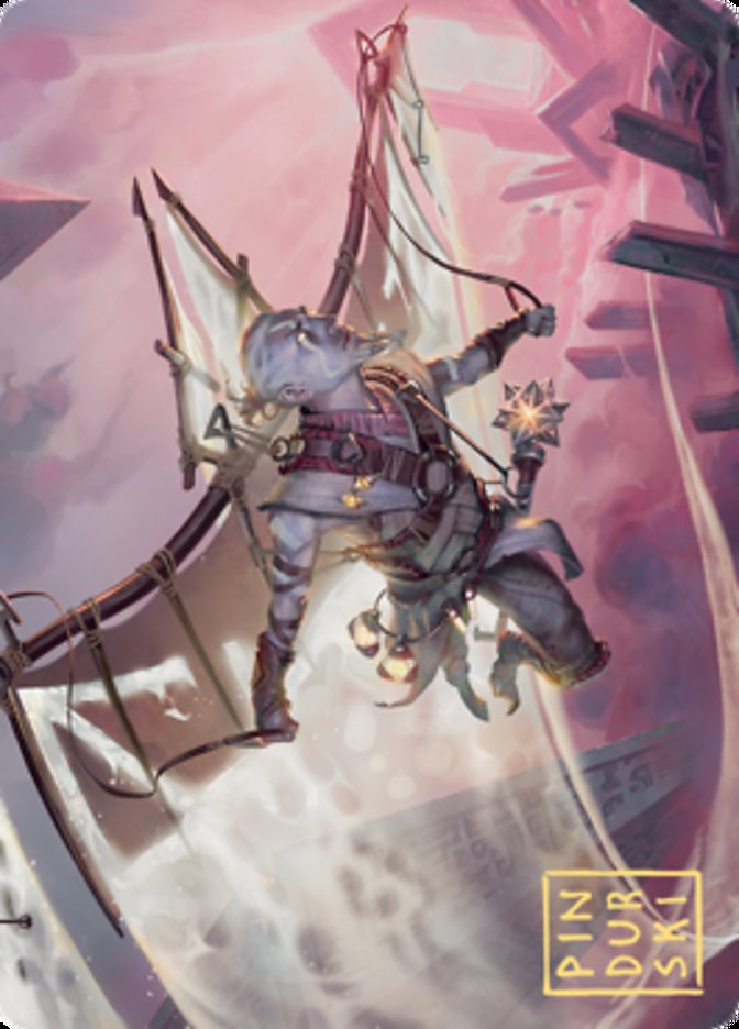 Kitesail Cleric Art Card (Gold-Stamped Signature) [Zendikar Rising Art Series] | Gate City Games LLC