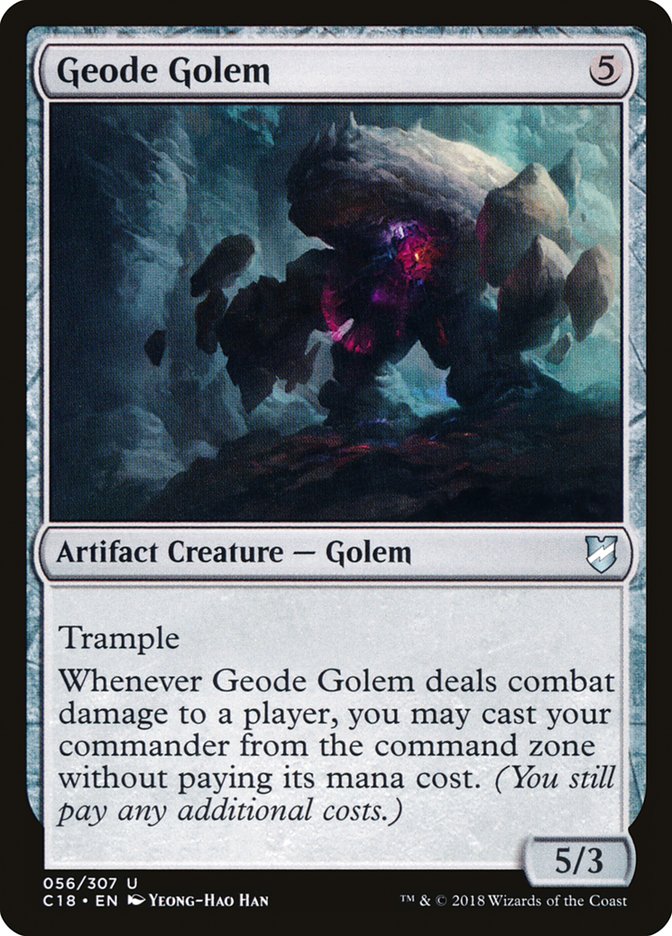 Geode Golem [Commander 2018] | Gate City Games LLC