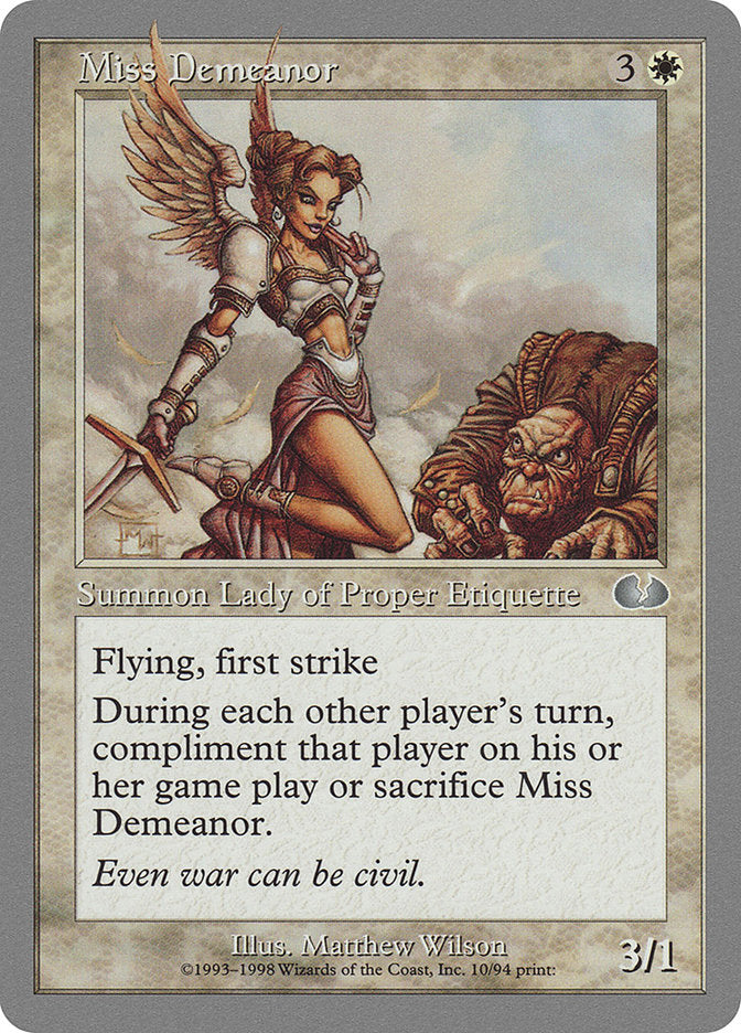 Miss Demeanor [Unglued] | Gate City Games LLC