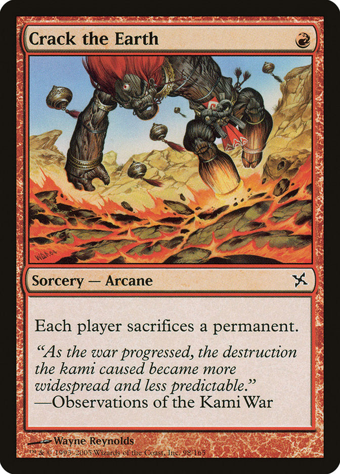 Crack the Earth [Betrayers of Kamigawa] | Gate City Games LLC