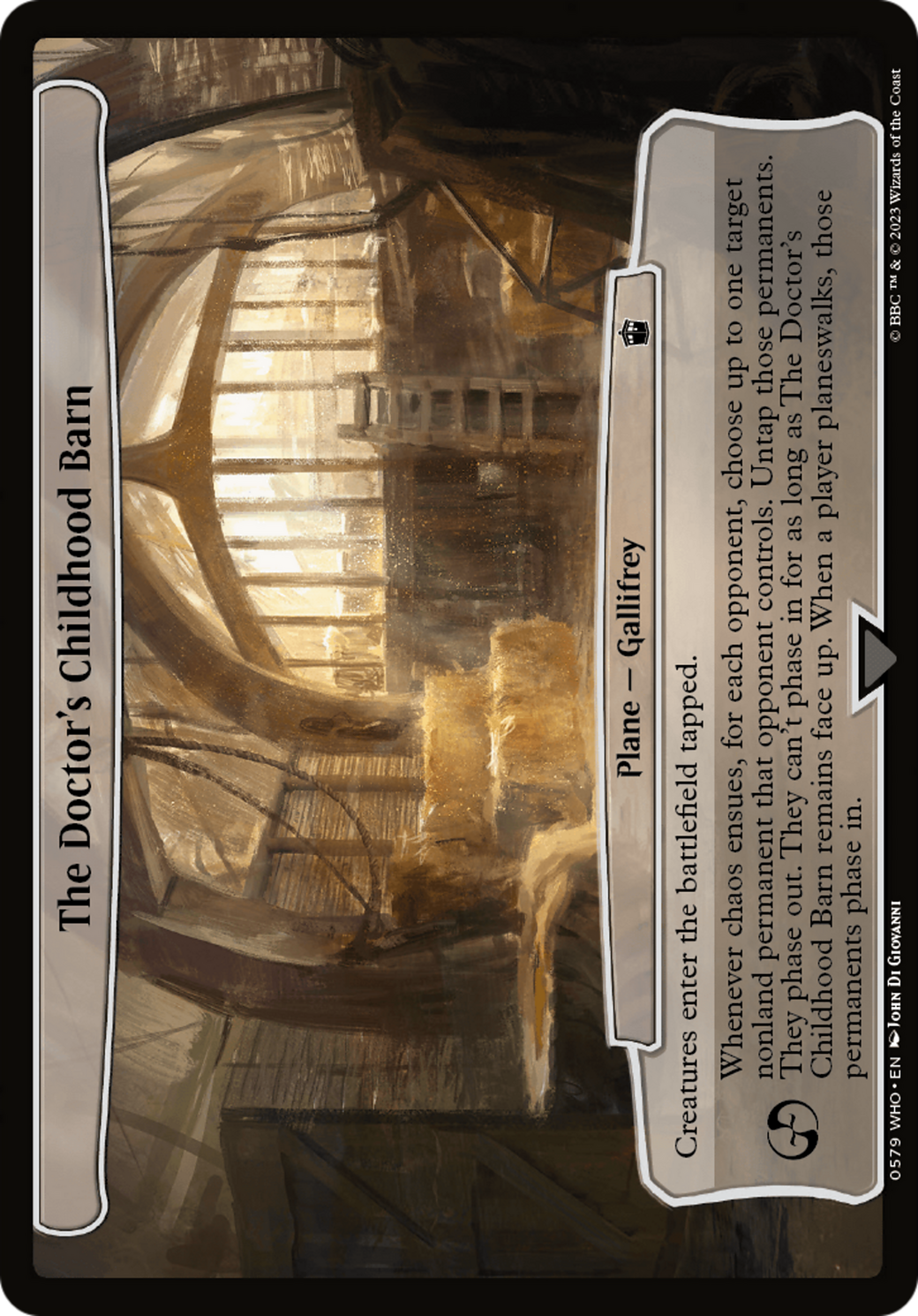 The Doctor's Childhood Barn [Doctor Who] | Gate City Games LLC