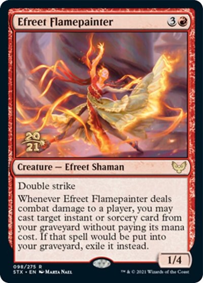 Efreet Flamepainter [Strixhaven: School of Mages Prerelease Promos] | Gate City Games LLC