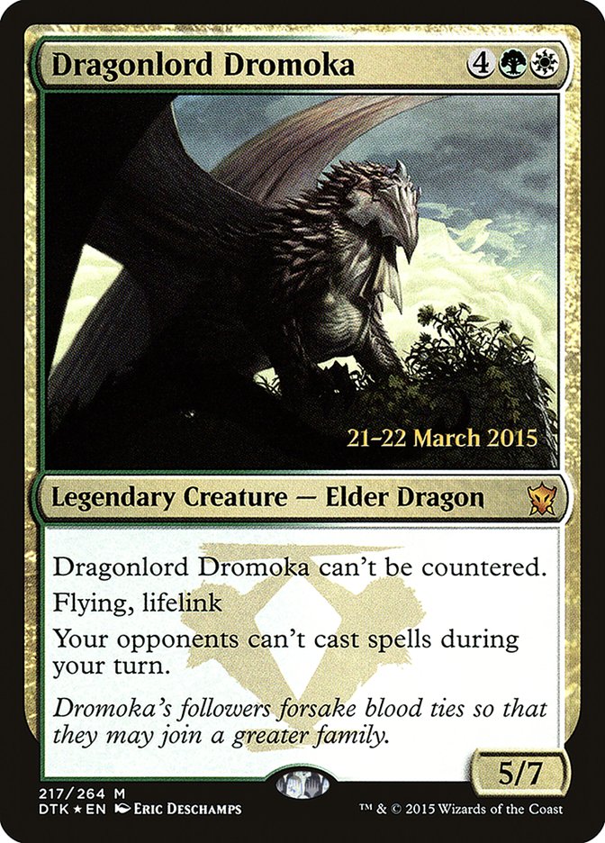 Dragonlord Dromoka [Dragons of Tarkir Prerelease Promos] | Gate City Games LLC