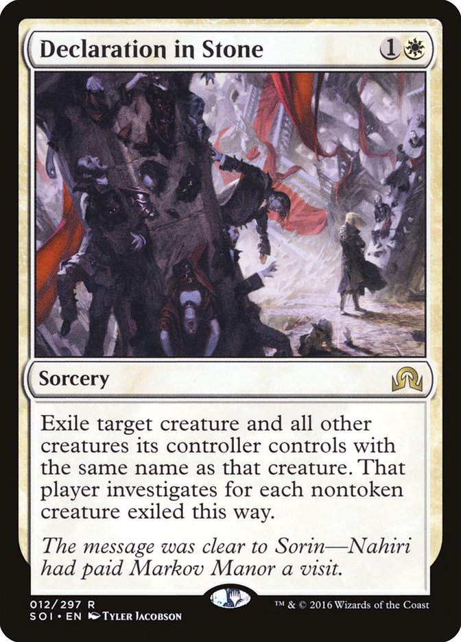 Declaration in Stone [Shadows over Innistrad] | Gate City Games LLC