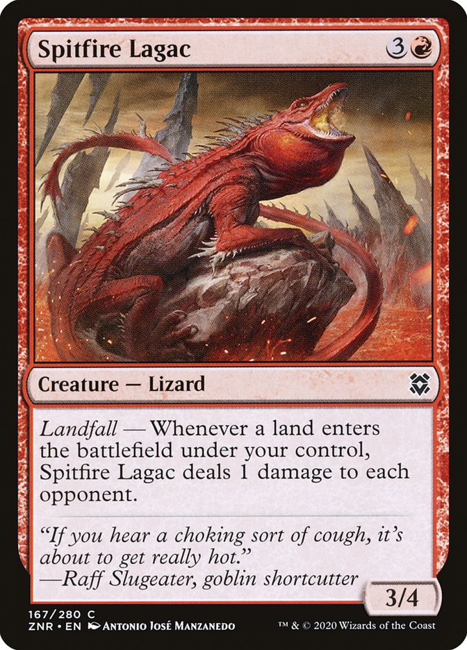 Spitfire Lagac [Zendikar Rising] | Gate City Games LLC