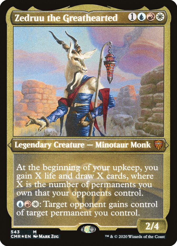 Zedruu the Greathearted (Etched) [Commander Legends] | Gate City Games LLC
