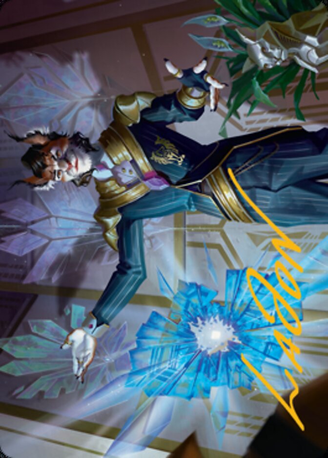 Kros, Defense Contractor Art Card (Gold-Stamped Signature) [Streets of New Capenna Art Series] | Gate City Games LLC
