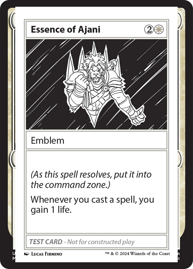 Essence of Ajani [Mystery Booster 2 Playtest Cards] | Gate City Games LLC