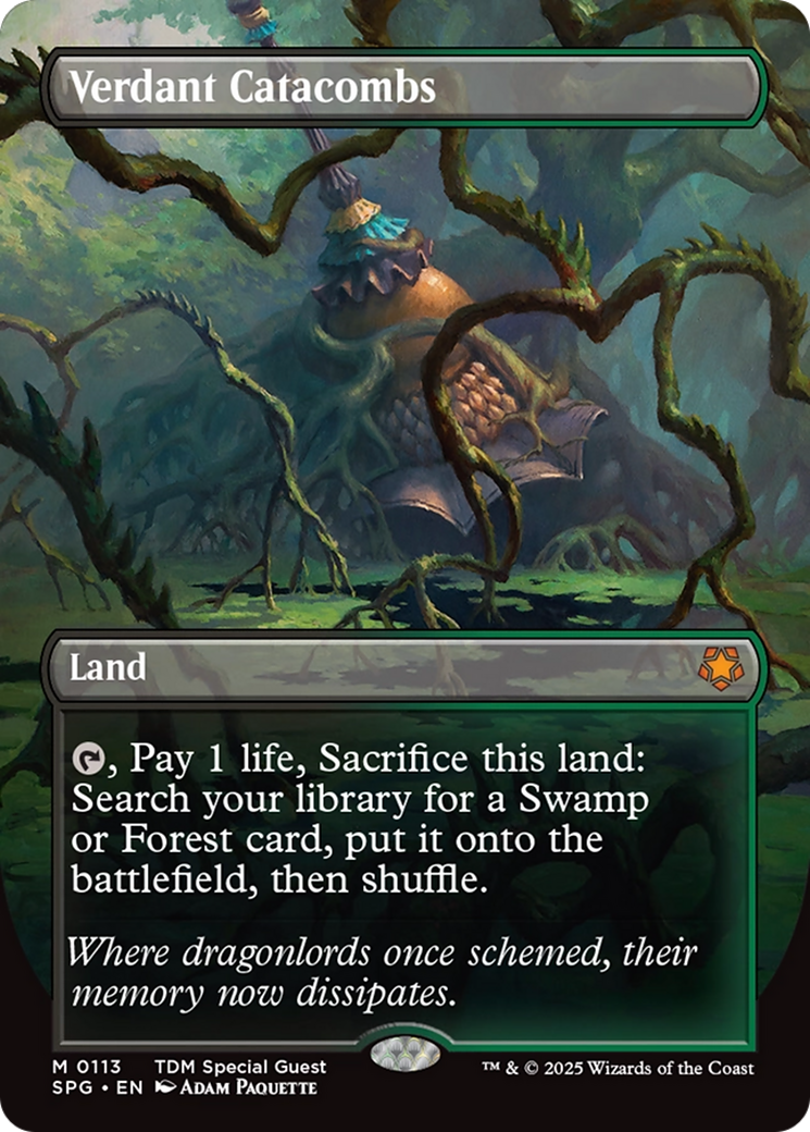 Verdant Catacombs (Borderless) [Tarkir: Dragonstorm Special Guests] | Gate City Games LLC