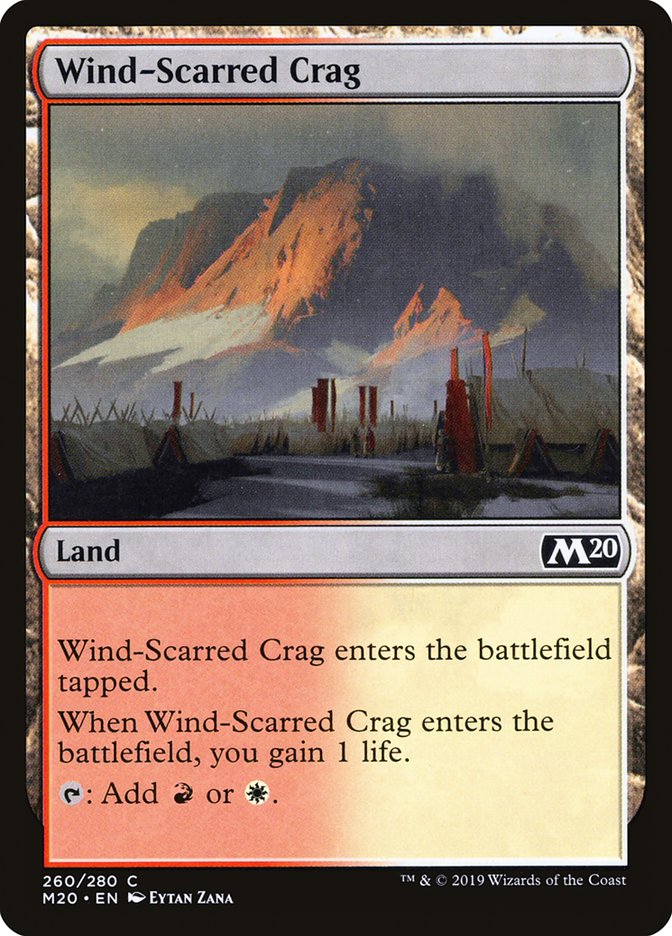 Wind-Scarred Crag [Core Set 2020] | Gate City Games LLC