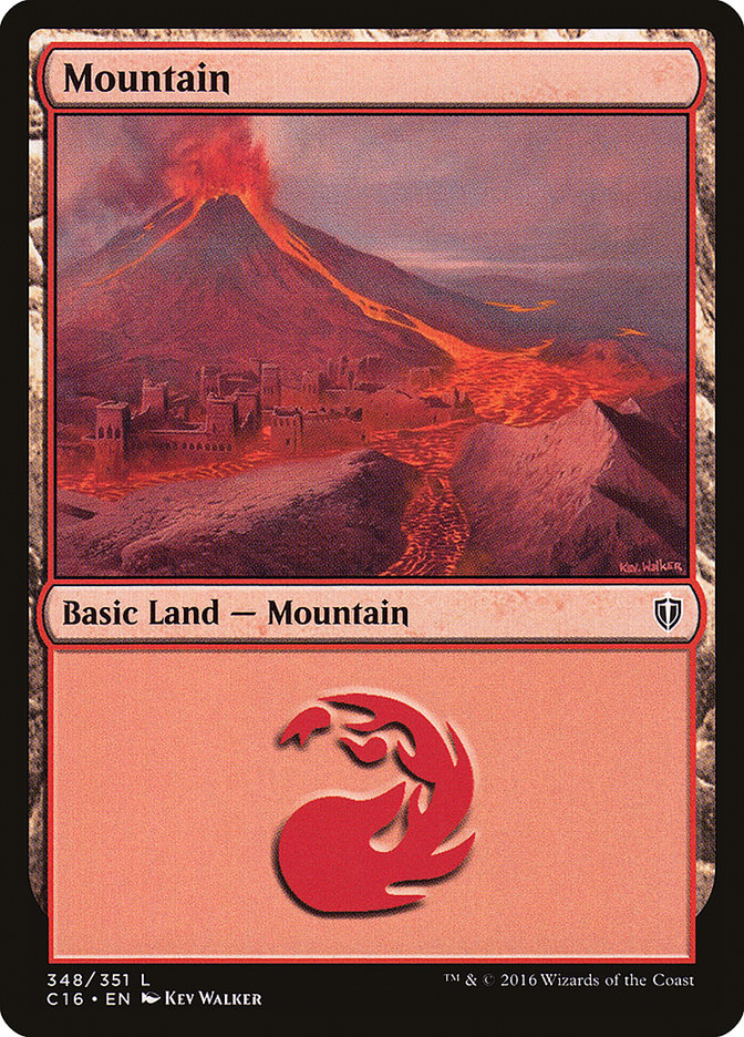 Mountain (348) [Commander 2016] | Gate City Games LLC