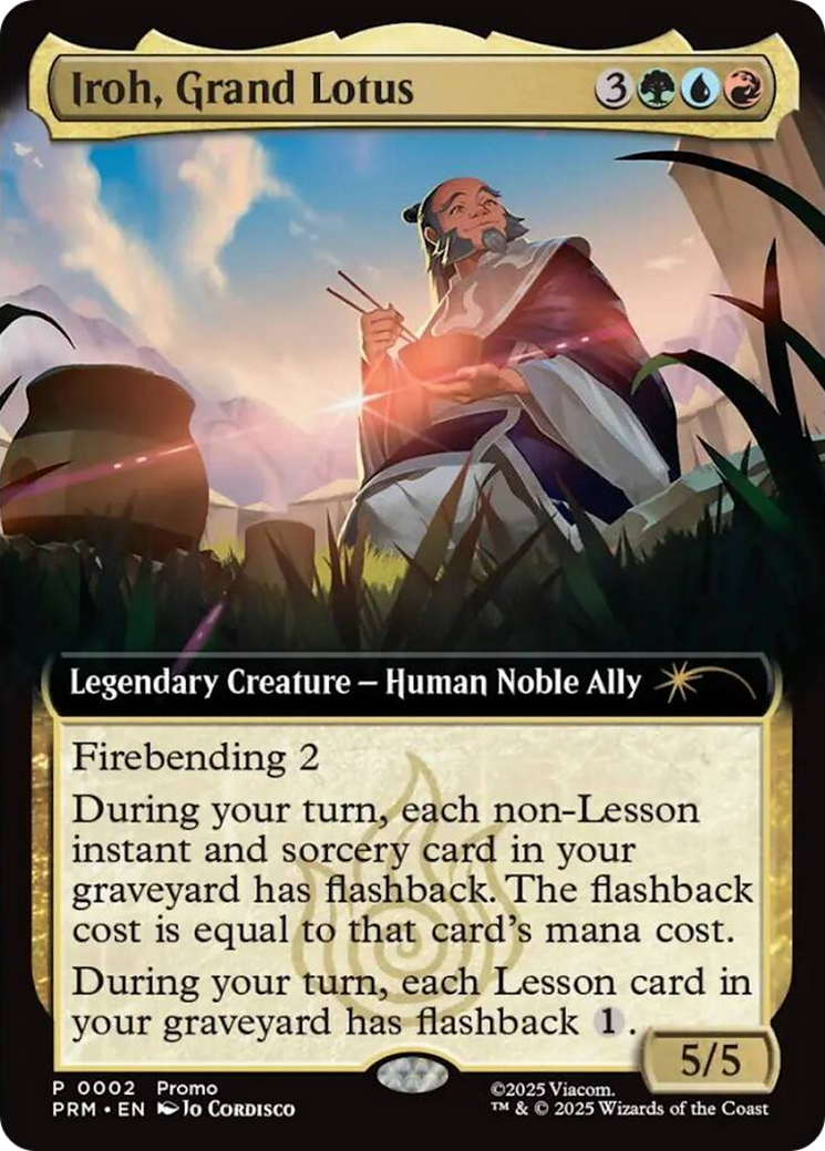 Iroh, Grand Lotus (Extended Art) [Avatar: The Last Airbender Promos] | Gate City Games LLC