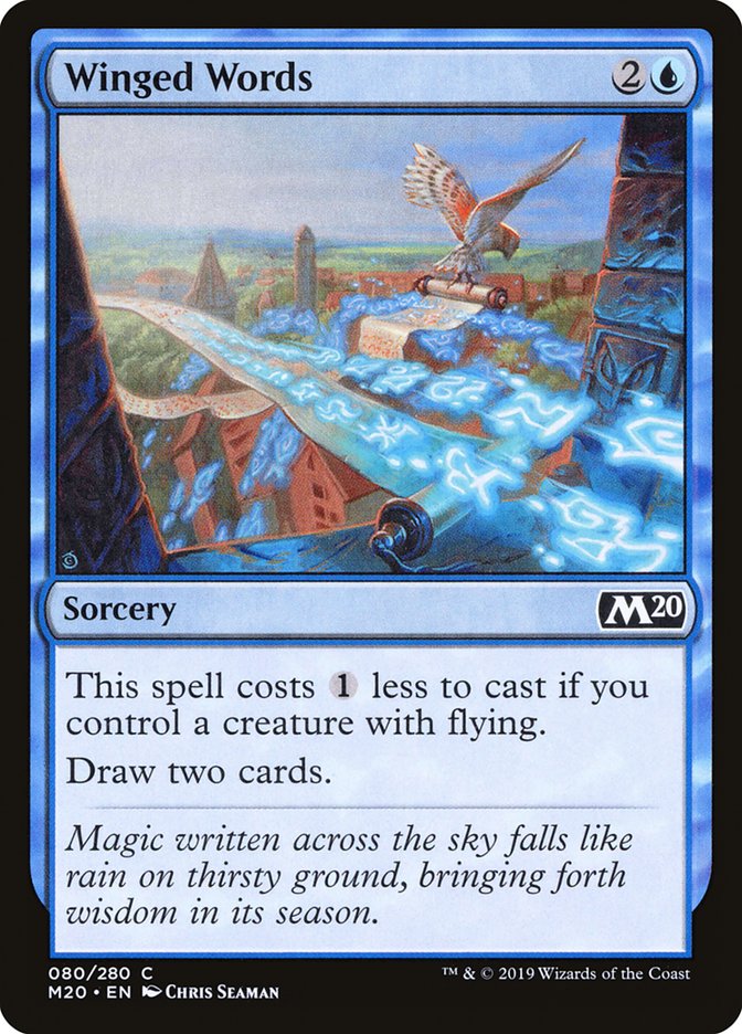 Winged Words [Core Set 2020] | Gate City Games LLC