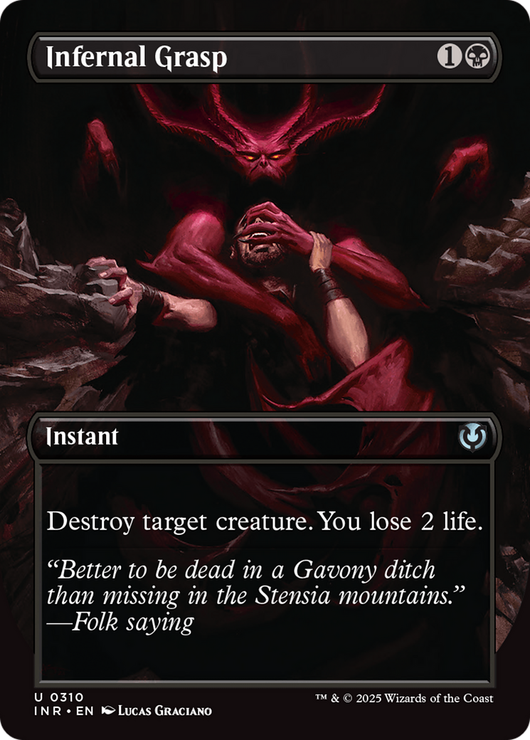 Infernal Grasp (Borderless) [Innistrad Remastered] | Gate City Games LLC