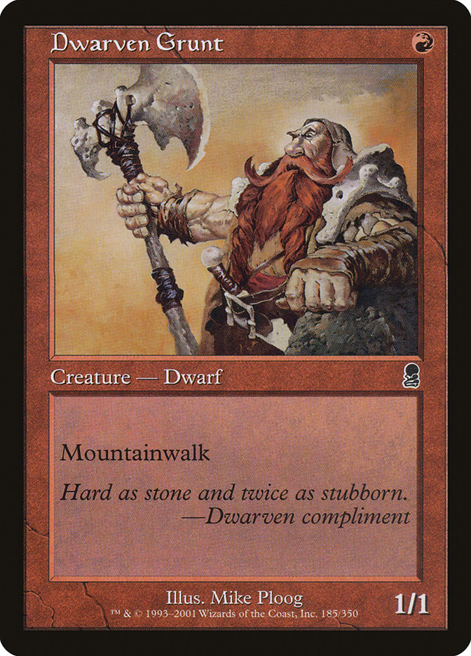 Dwarven Grunt [Odyssey] | Gate City Games LLC