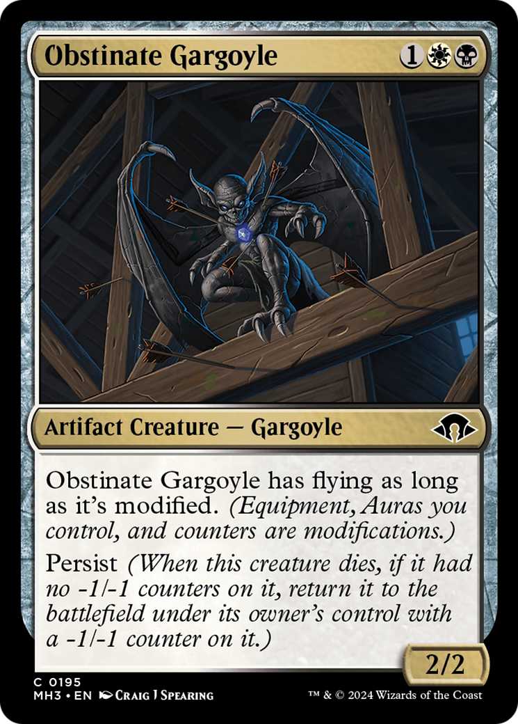 Obstinate Gargoyle [Modern Horizons 3] | Gate City Games LLC