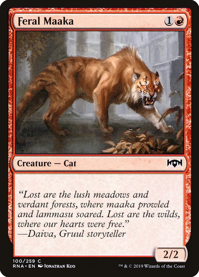 Feral Maaka [Ravnica Allegiance] | Gate City Games LLC