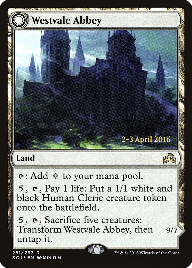 Westvale Abbey // Ormendahl, Profane Prince [Shadows over Innistrad Prerelease Promos] | Gate City Games LLC