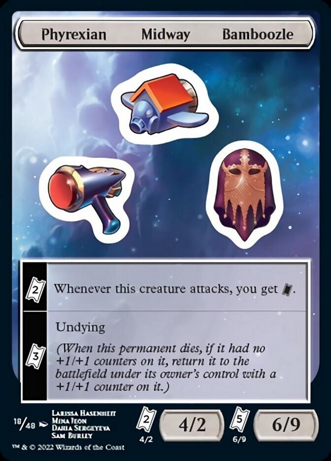 Phyrexian Midway Bamboozle [Unfinity Stickers] | Gate City Games LLC