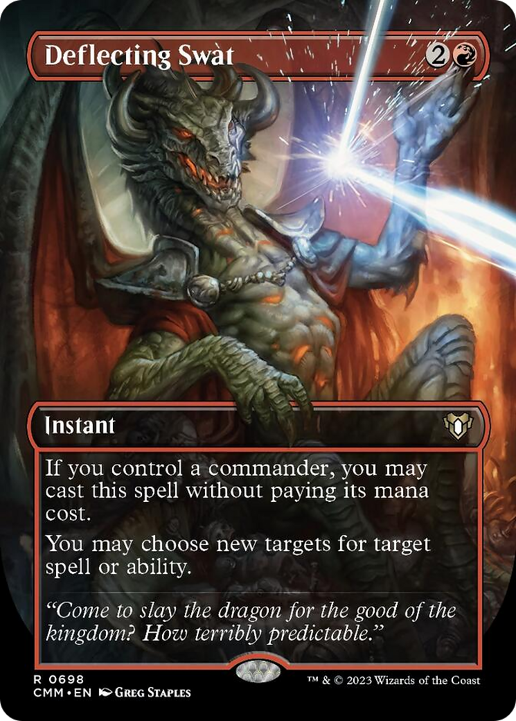 Deflecting Swat (Borderless Alternate Art) [Commander Masters] | Gate City Games LLC