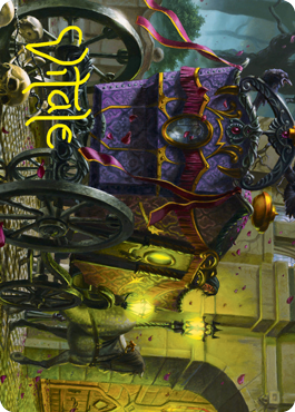 Honeymoon Hearse Art Card (Gold-Stamped Signature) [Innistrad: Crimson Vow Art Series] | Gate City Games LLC